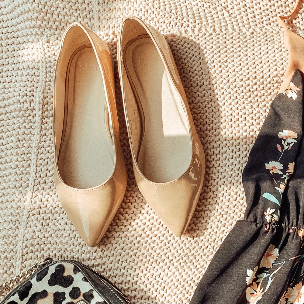 Blush ballet flats